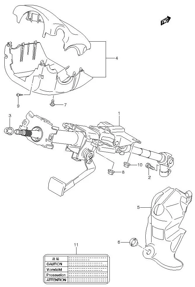 FIG.78 STEERING COLUMN