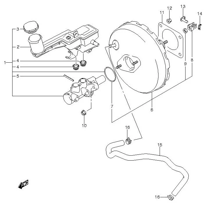 FIG.82 BRACKE MASTER CYLINDER