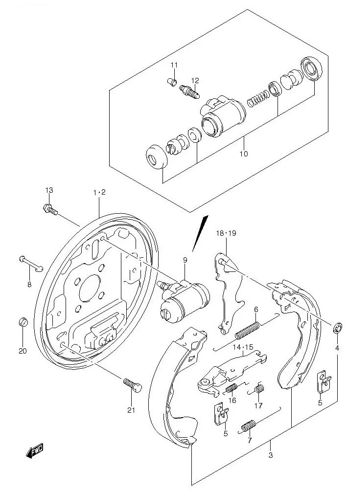 FIG.87 REAR WHEEL BRAKE (N/ABS)