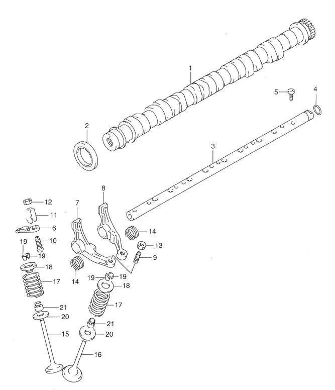 FIG.7 CAM SHAFT