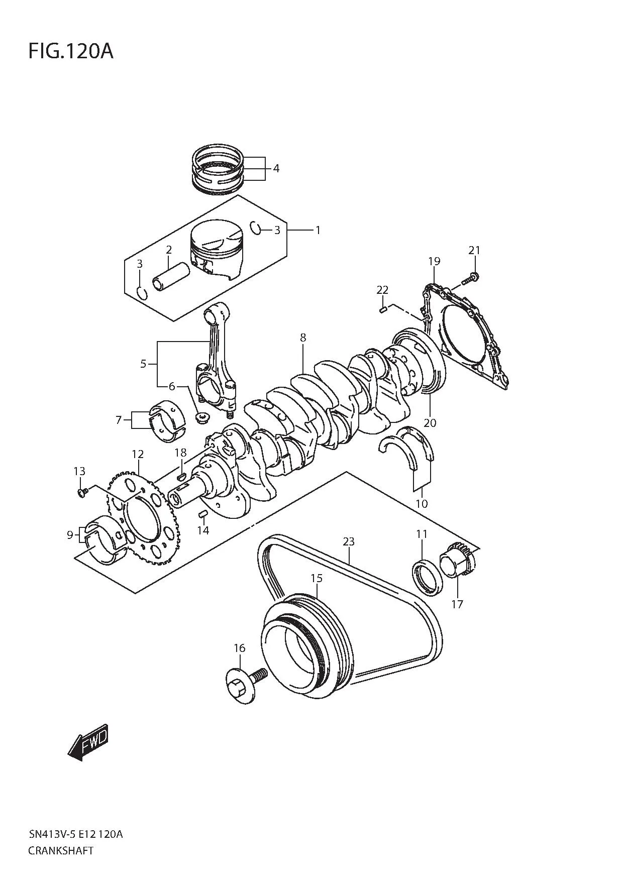 FIG.120A CRANKSHAFT