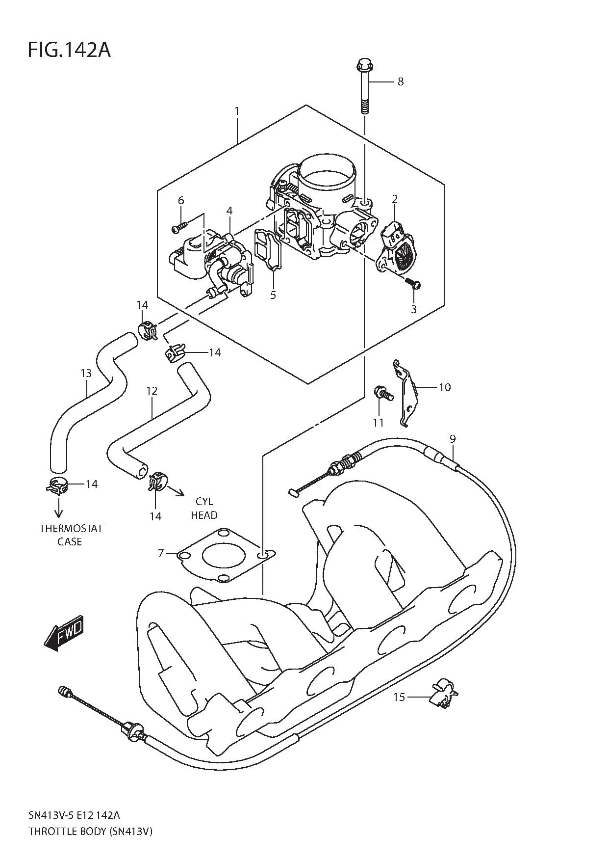 FIG.142A THROTTLE BODY
