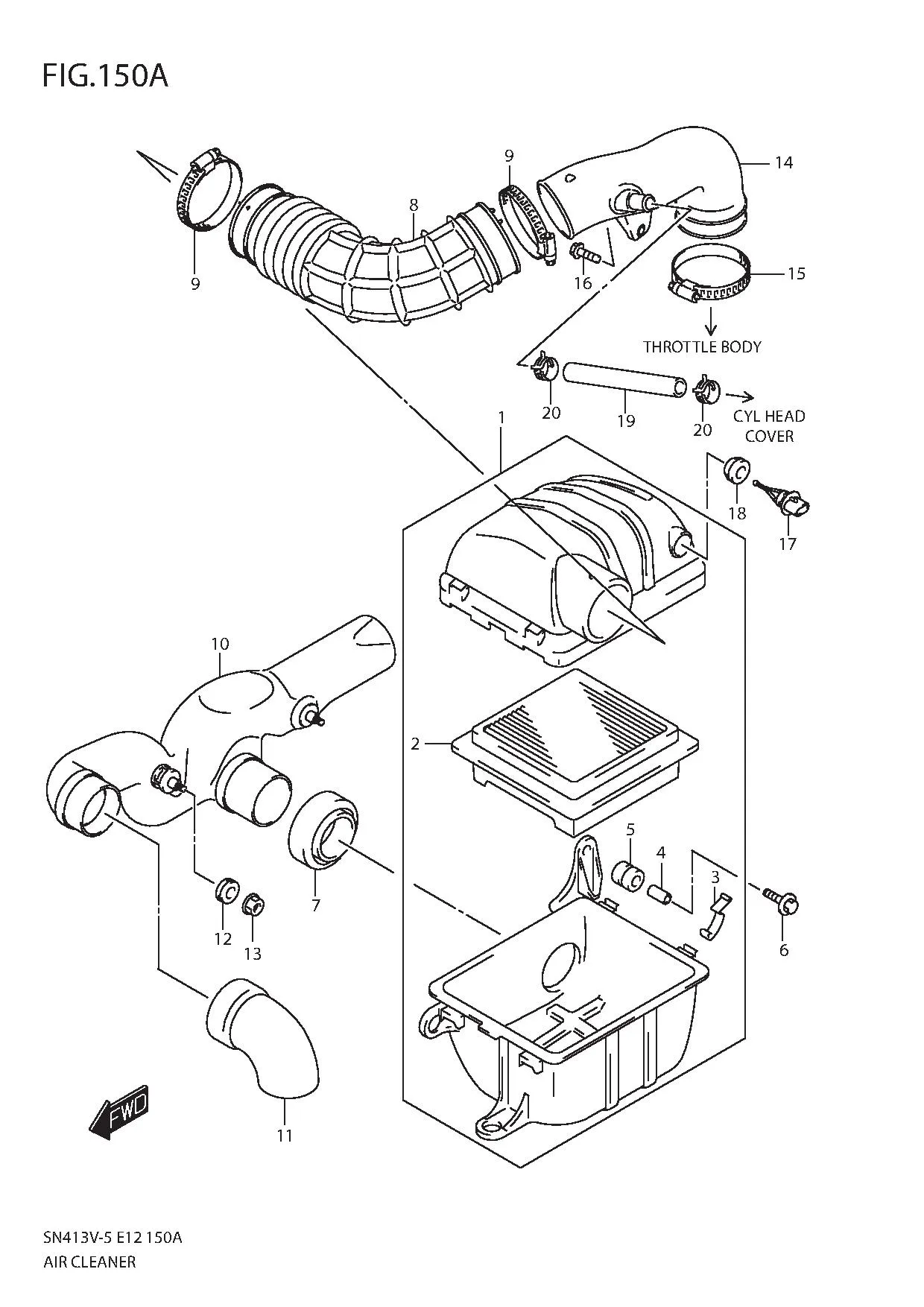 FIG.150A AIR CLEANER