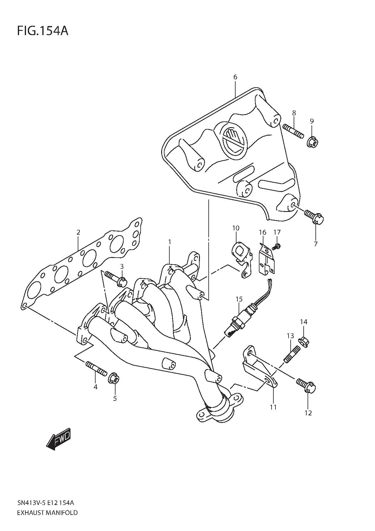 FIG.154A EXHAUST MANIFOLD