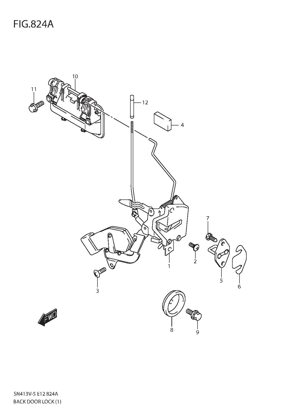 FIG.824A BACK DOOR LOCK (N_BACK DOOR CYLINDER)