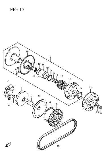 FIG. 15 TRANSMISSION