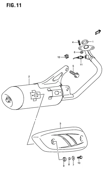 FIG. 11 MUFFLER