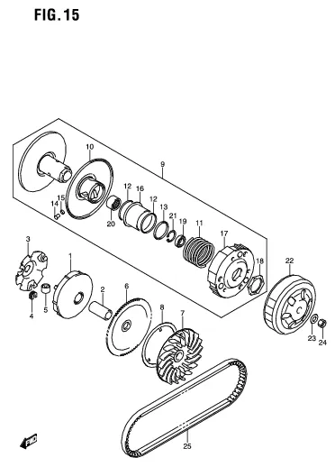 FIG. 15 TRANSMISSION