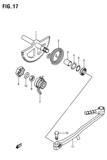 FIG. 17 KICK STARTER
