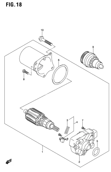 FIG. 18 STARTING MOTOR