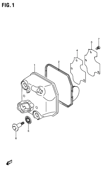 FIG. 1 CYLINDER HEAD COVER