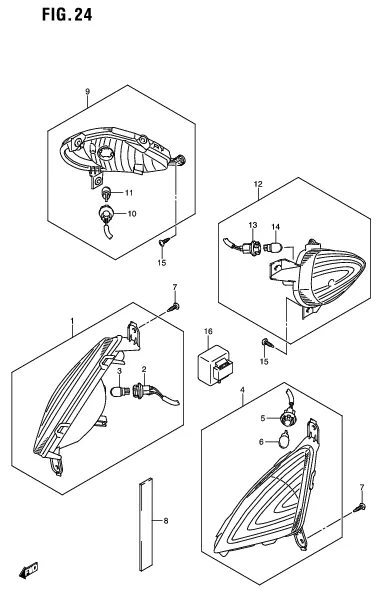 FIG. 24 TURNSIGNAL LAMP