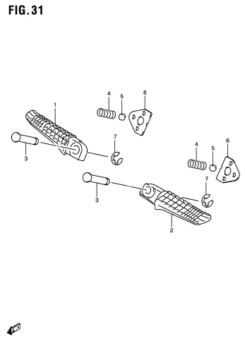 FIG. 31 FOOTREST