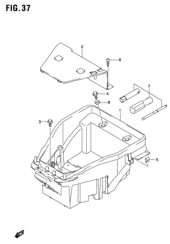 FIG. 37 LUGGAGE BOX