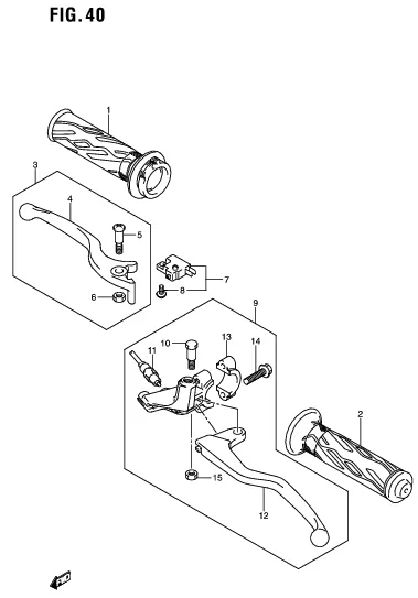 FIG. 40 HANDLE LEVER