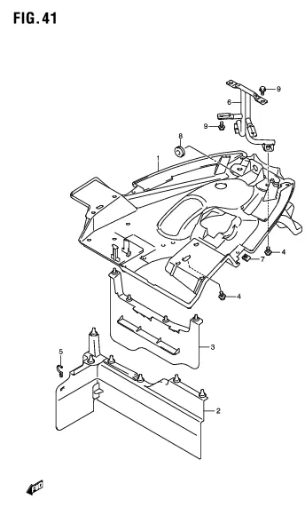 FIG. 41 REAR FENDER