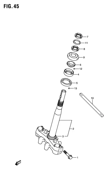 FIG. 45 STEERING STEM
