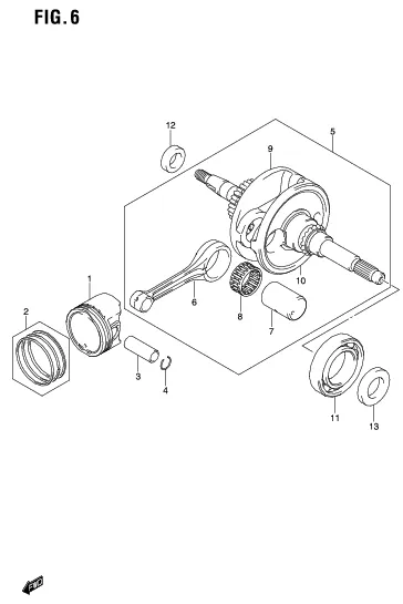 FIG. 6 CRANKSHAFT