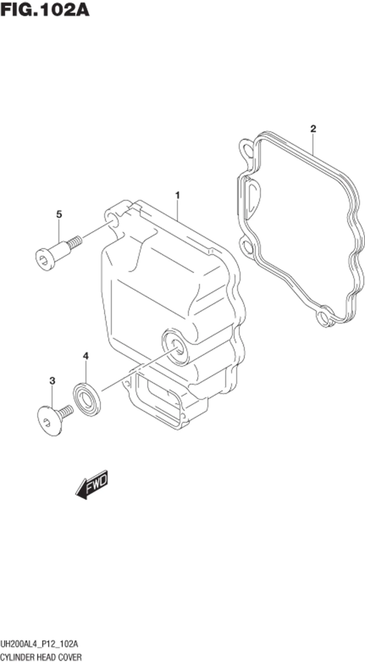 FIG.102A CYLINDER HEAD COVER