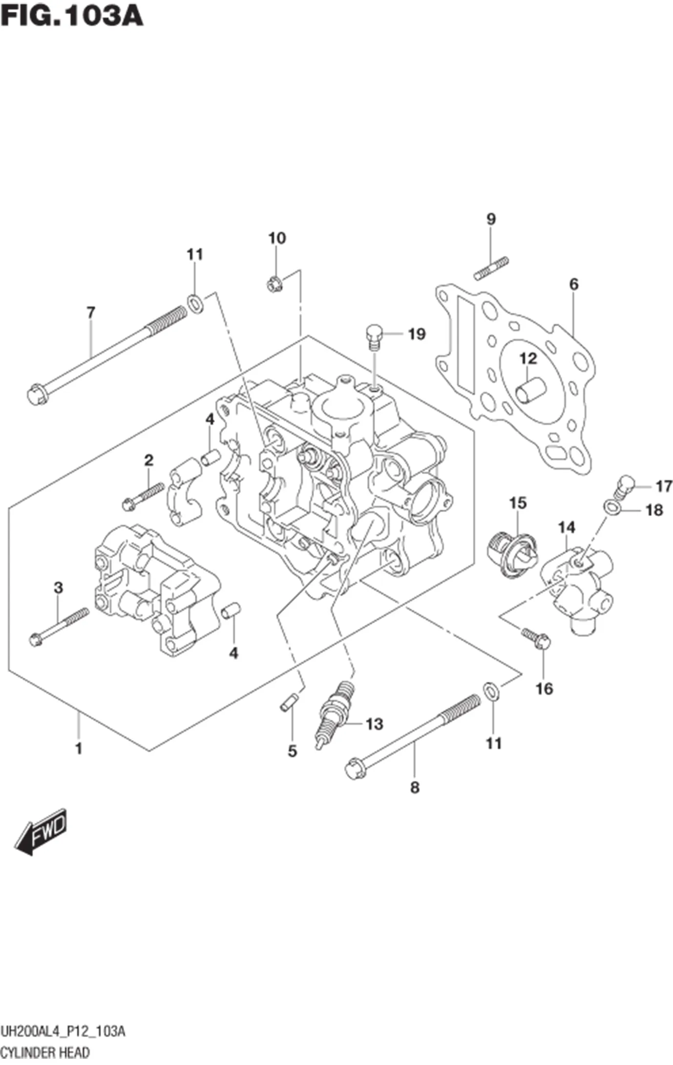 FIG.103A CYLINDER HEAD
