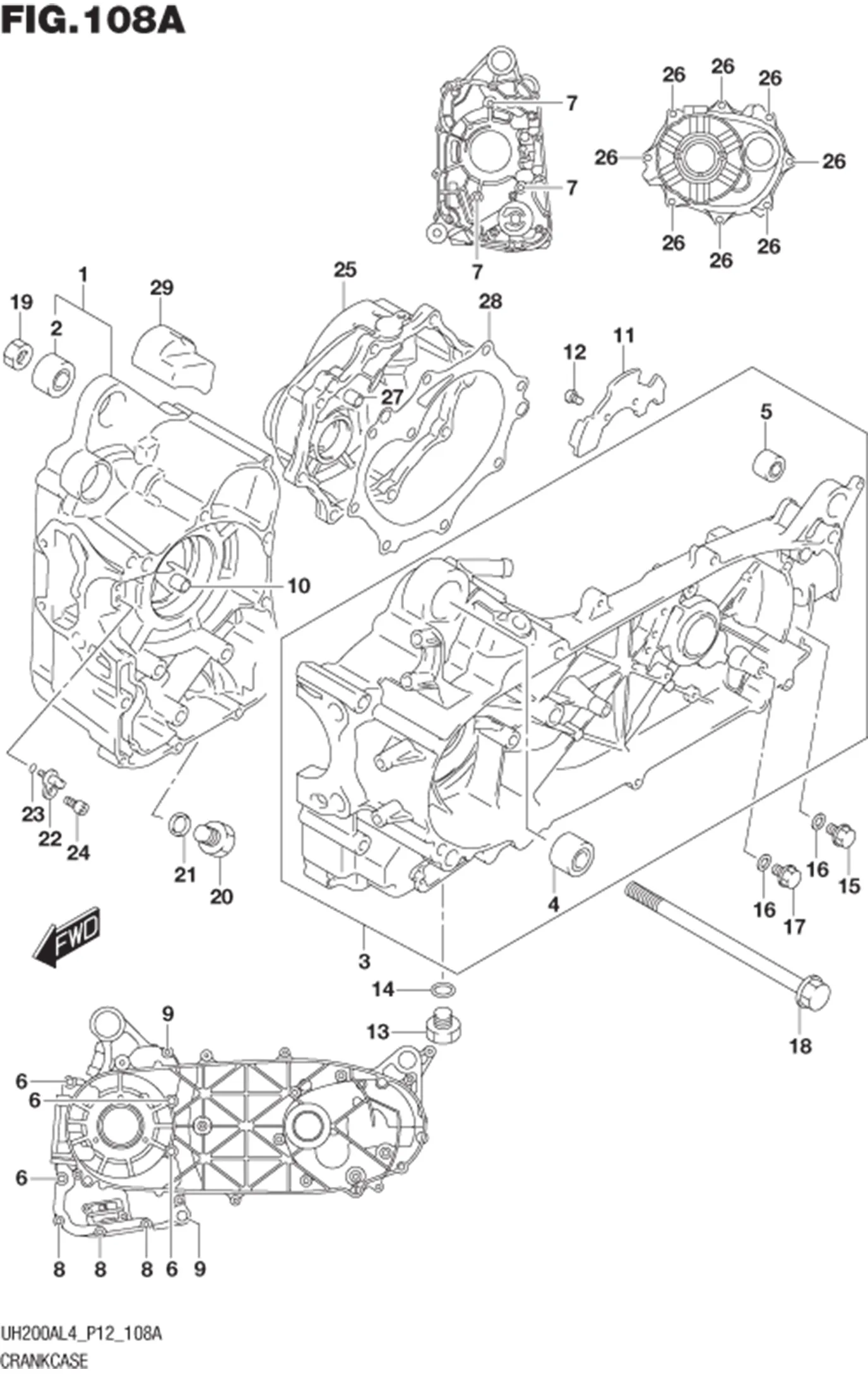 FIG.108A CRANKCASE