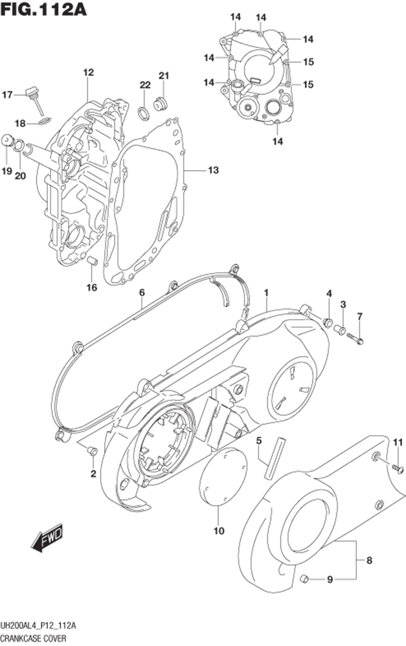 FIG.112A CRANKCASE COVER