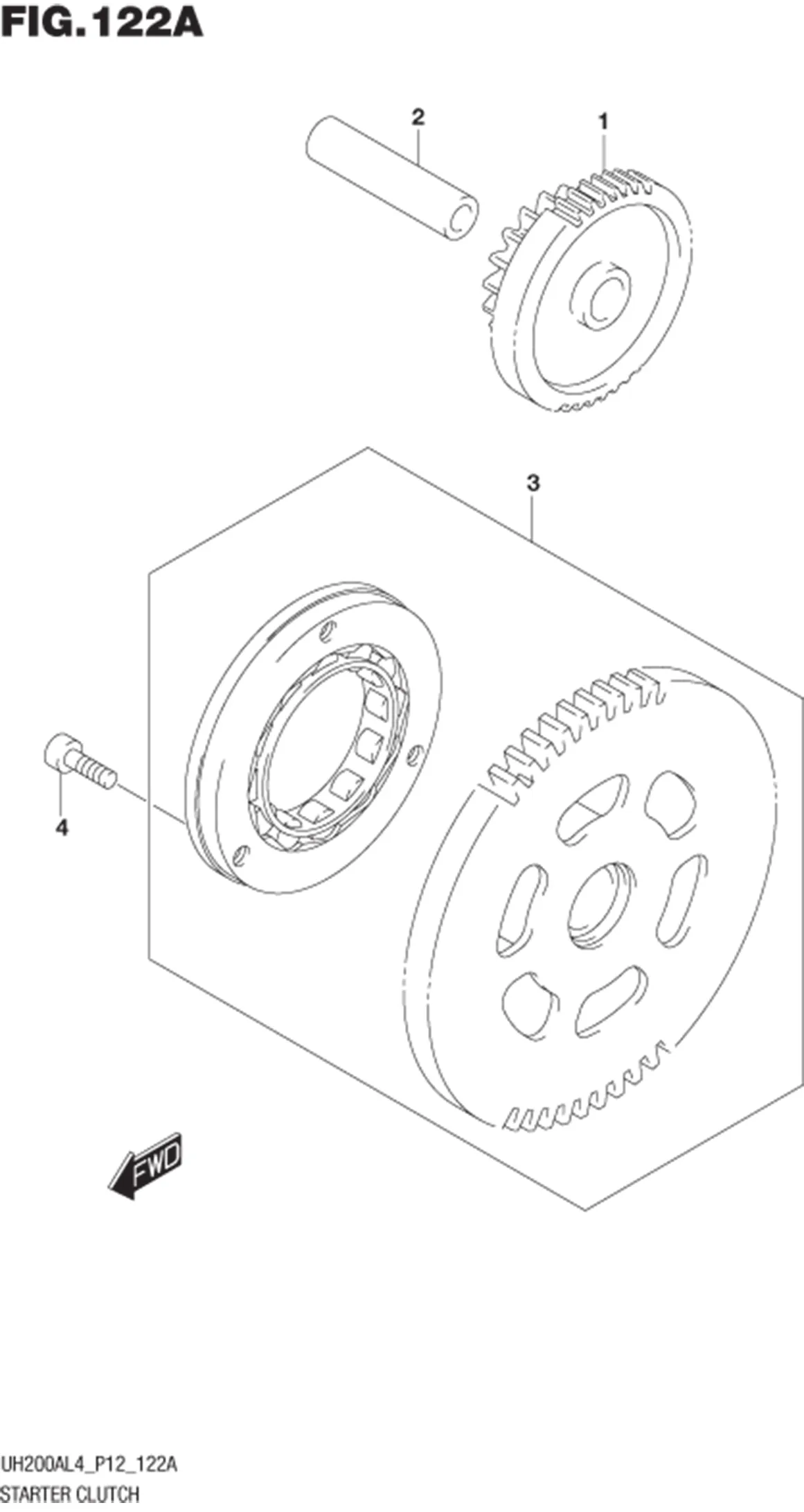 FIG.122A STARTER CLUTCH