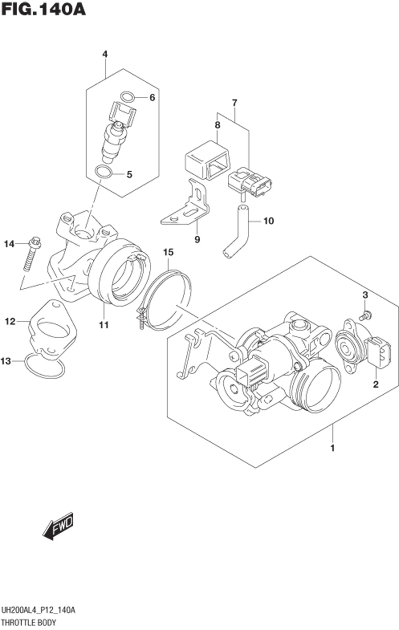 FIG.140A THROTTLE BODY