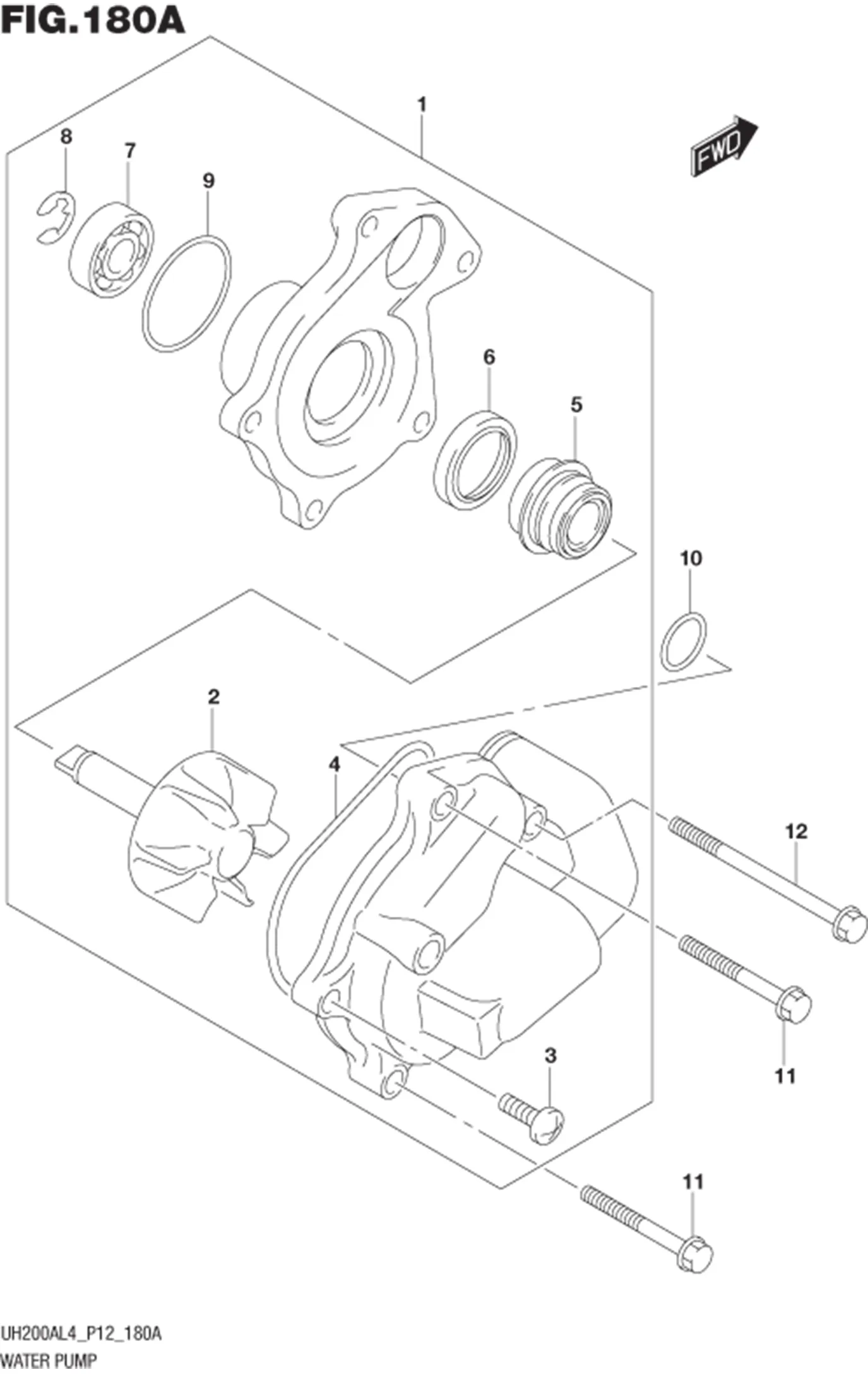 FIG.180A WATER PUMP