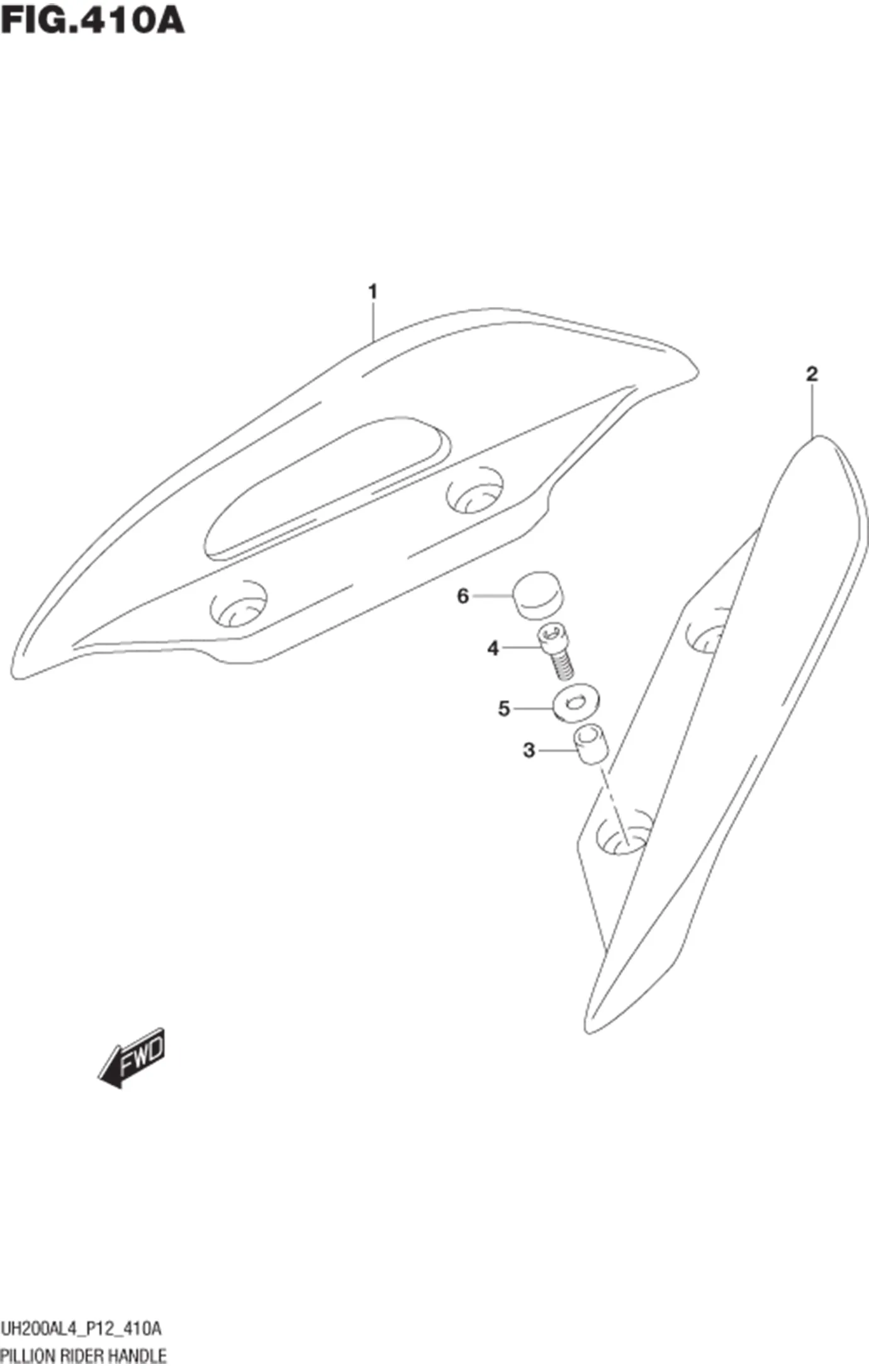 FIG.410A PILLION RIDER HANDLE