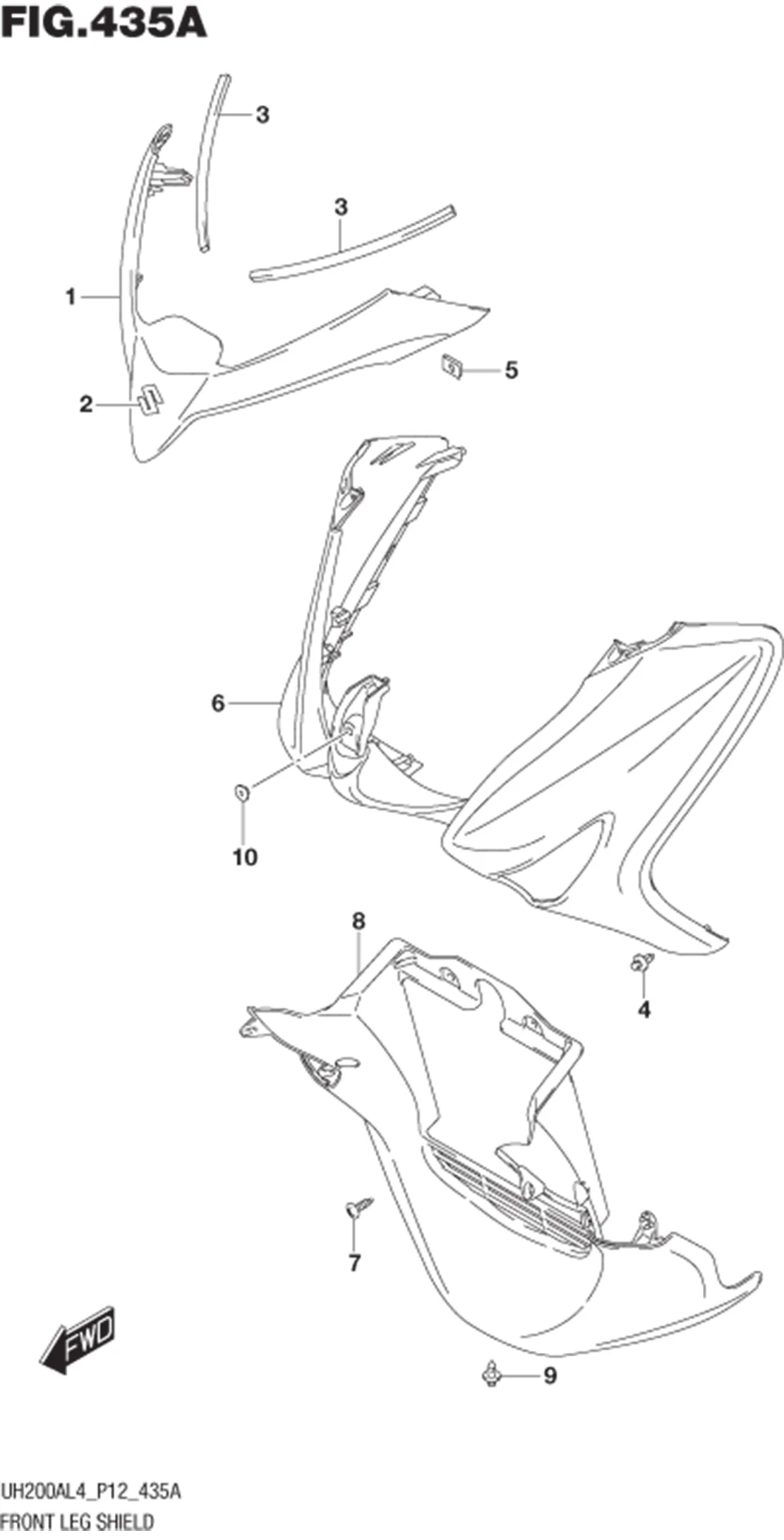FIG.435A FRONT LEG SHIELD