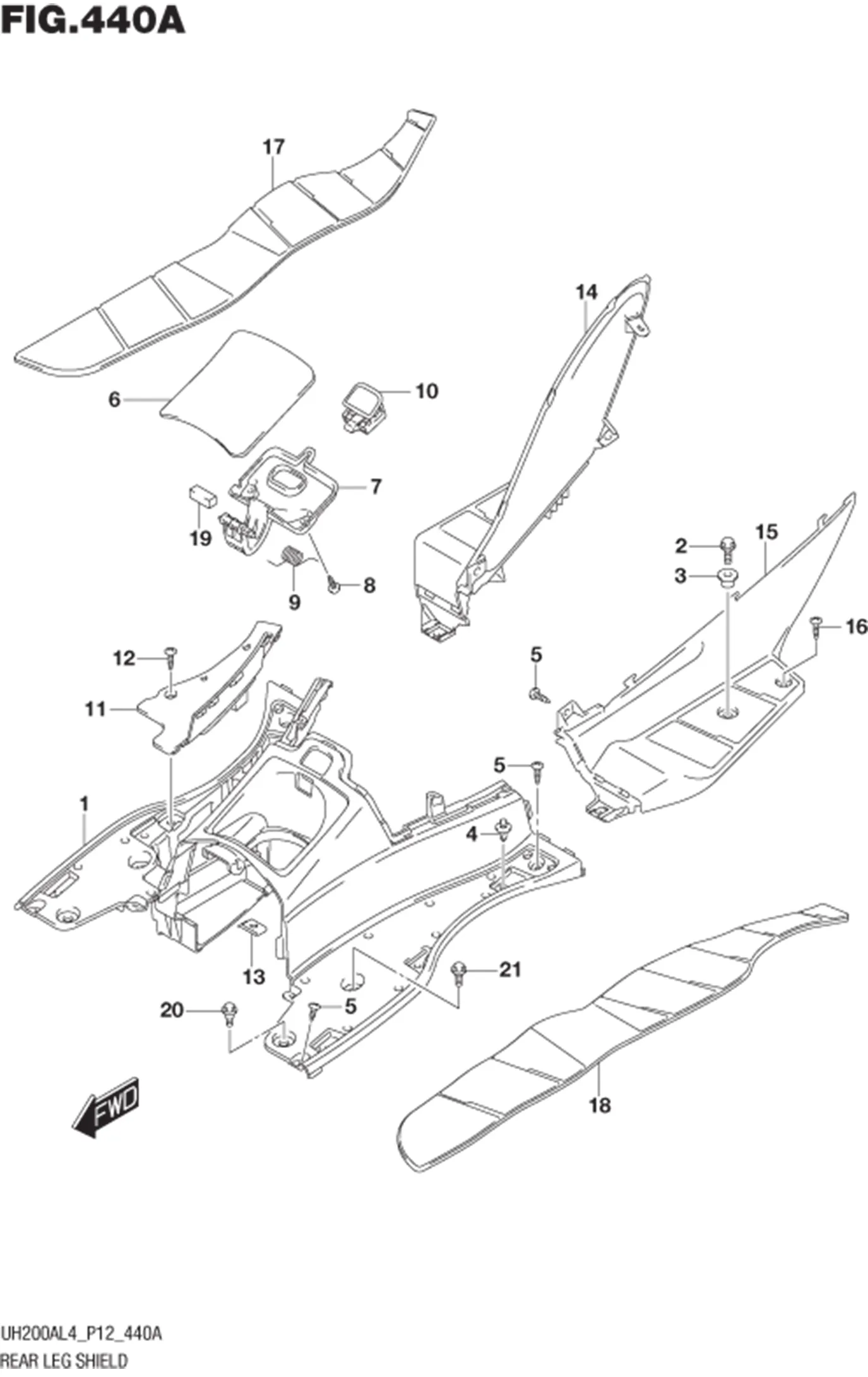 FIG.440A REAR LEG SHIELD