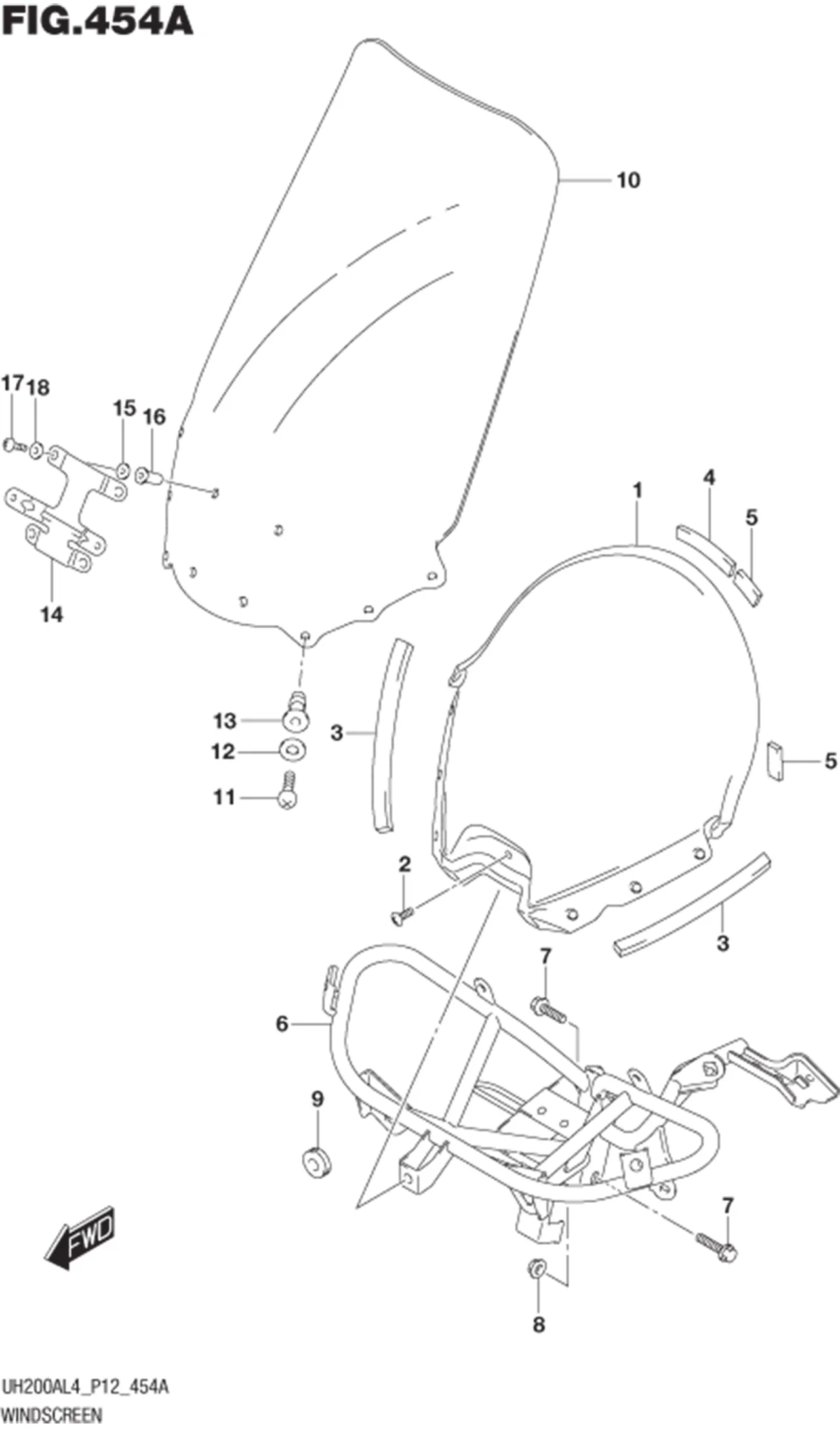 FIG.454A WINDSCREEN