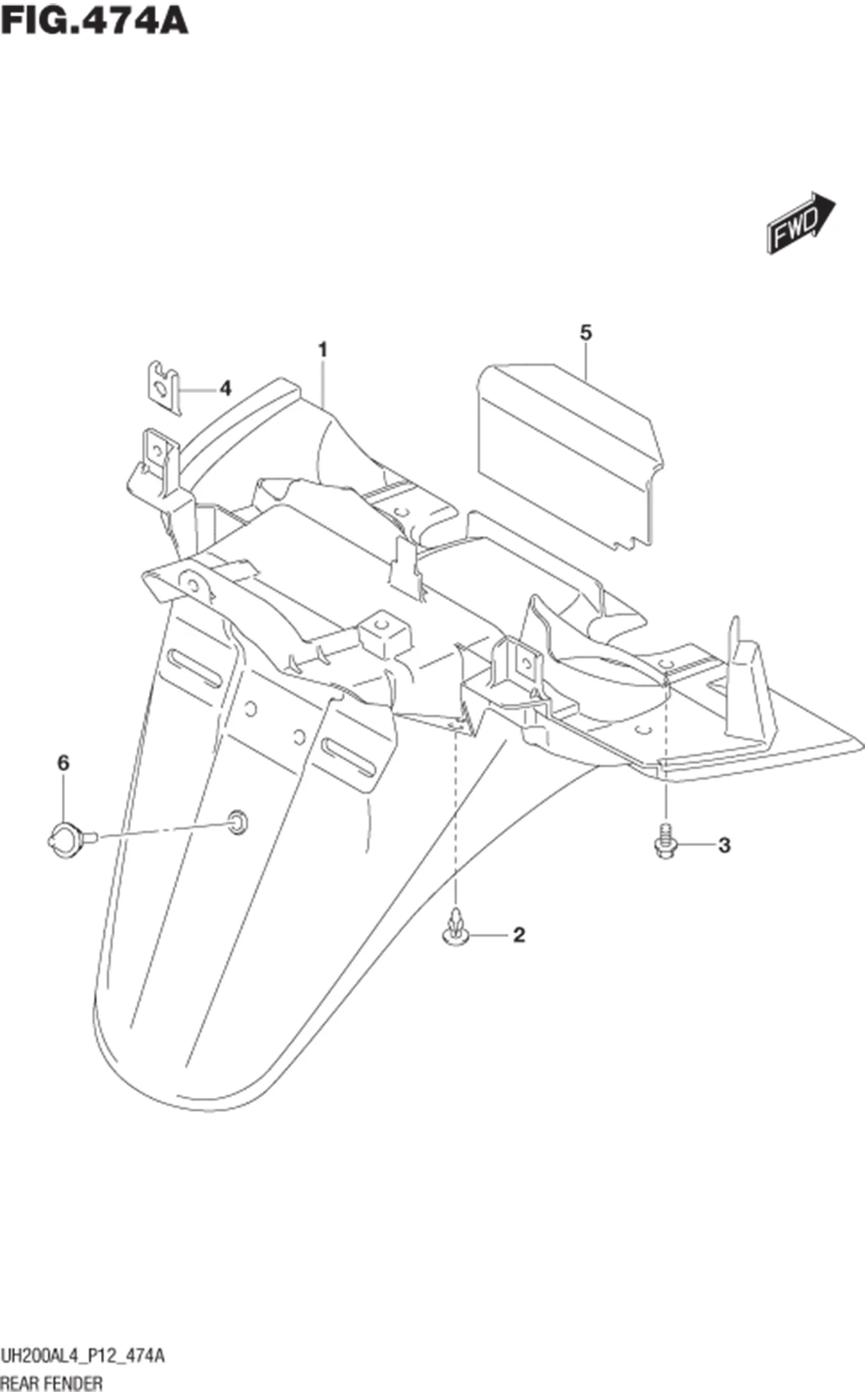 FIG.474A REAR FENDER