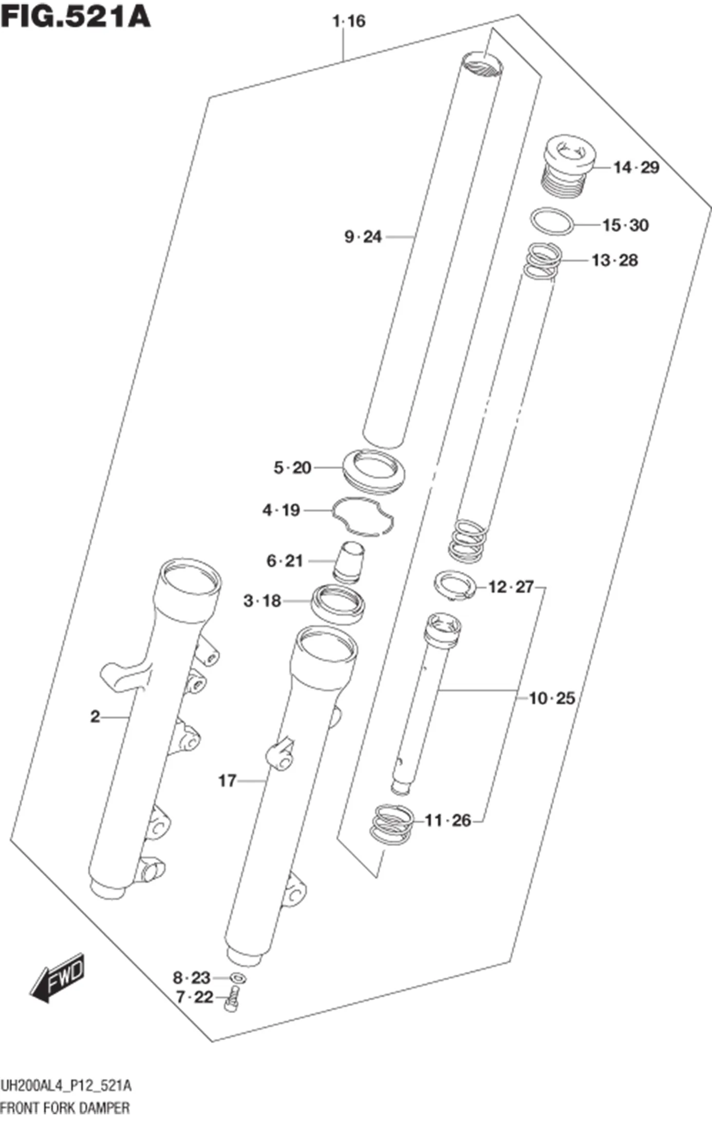 FIG.521A FRONT FORK DAMPER