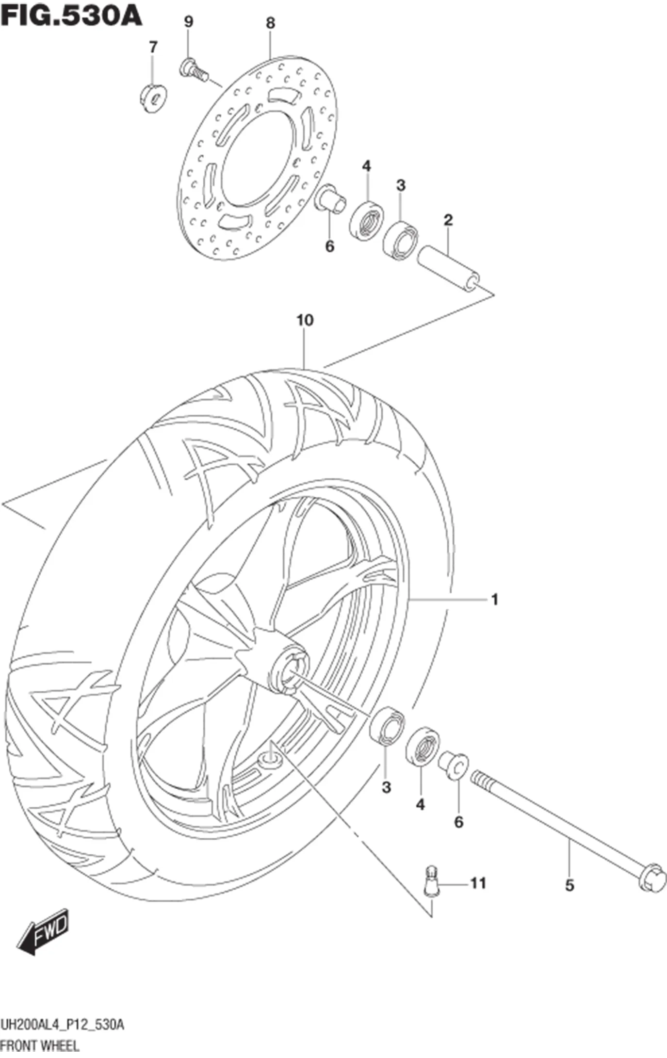 FIG.530A FRONT WHEEL