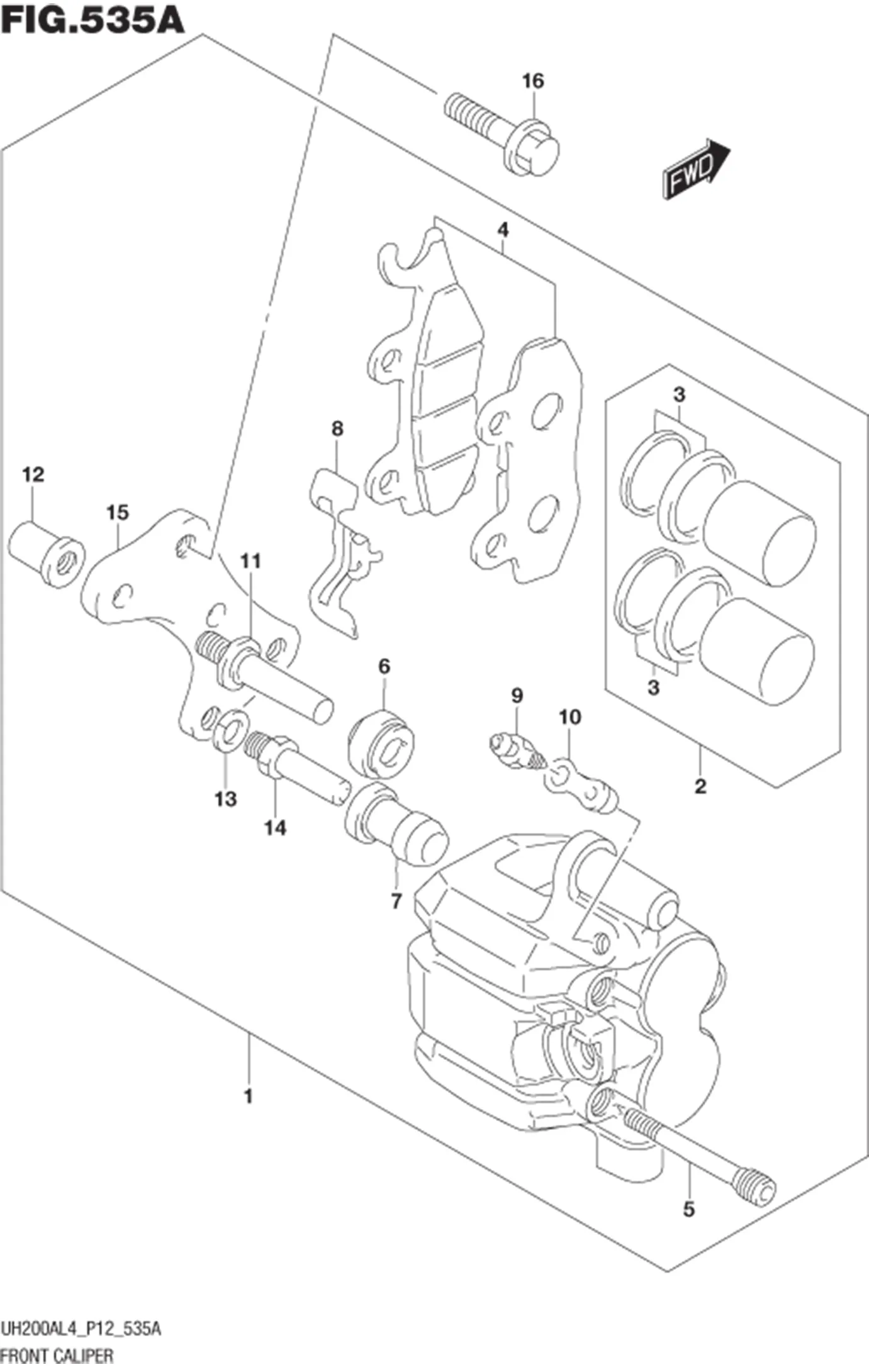 FIG.535A FRONT CALIPER