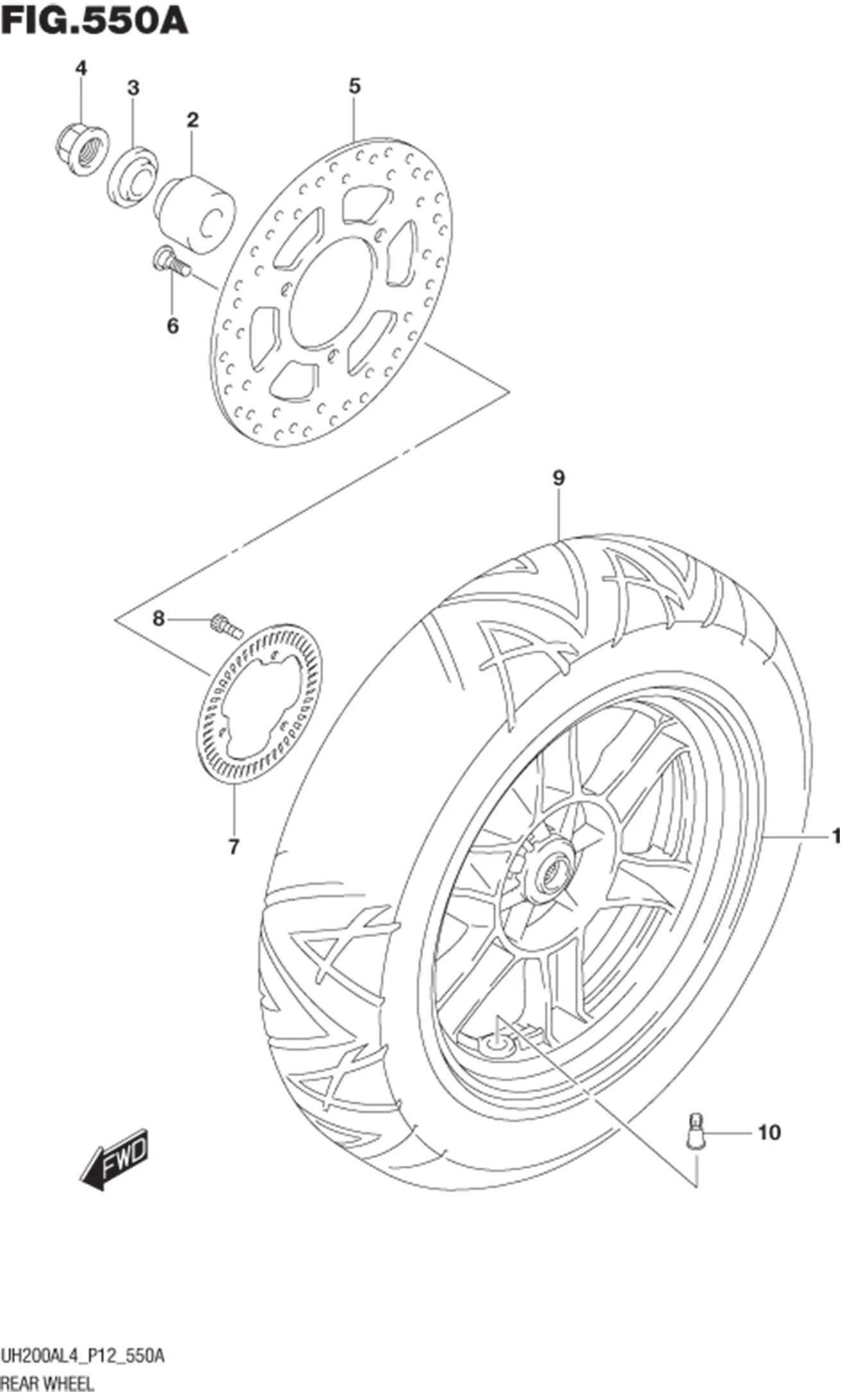 FIG.550A REAR WHEEL