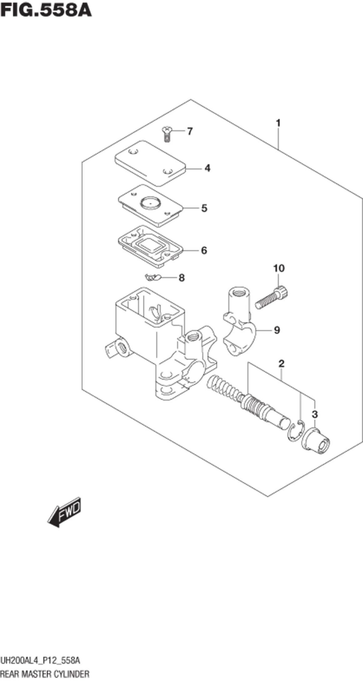 FIG.558A REAR MASTER CYLINDER