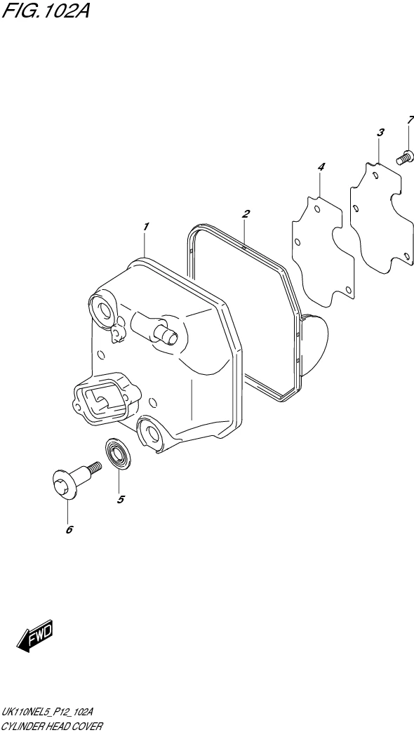 FIG. 102A CYLINDER HEAD COVER