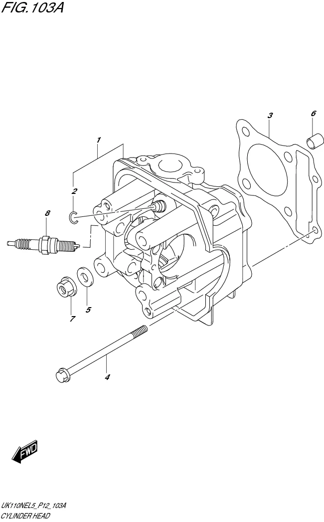 FIG. 103A CYLINDER HEAD