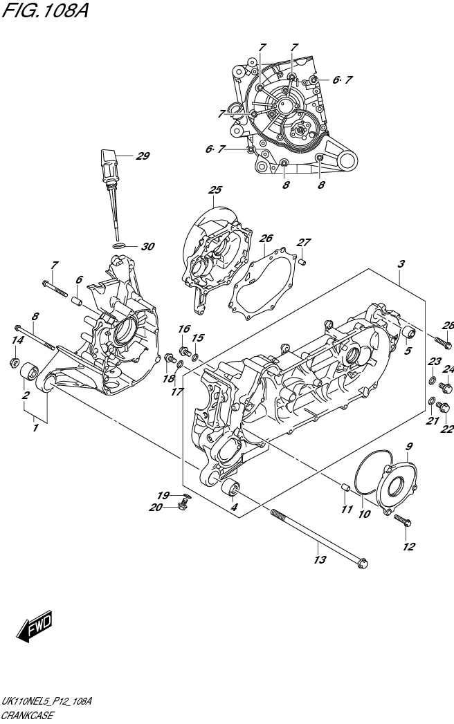 FIG. 108A CRANKCASE