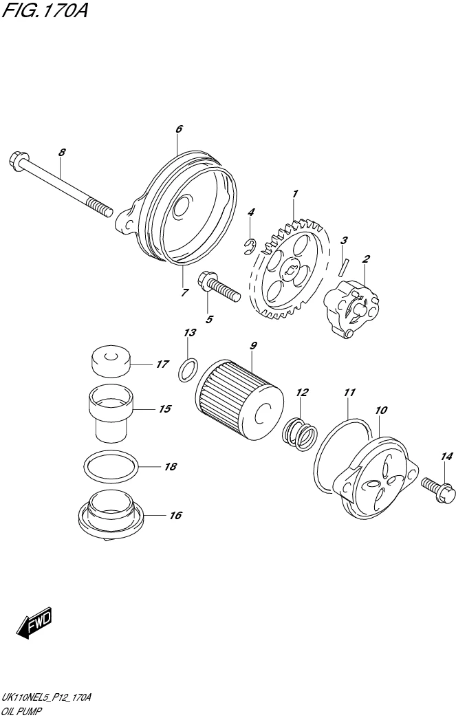 FIG. 170A OIL PUMP