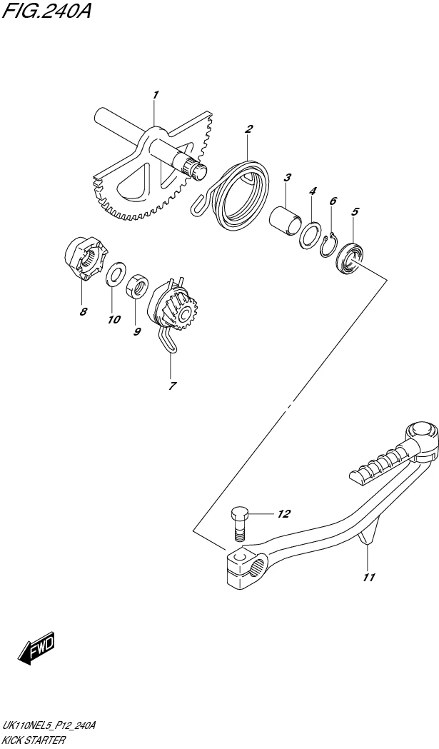 FIG. 240A KICK STARTER