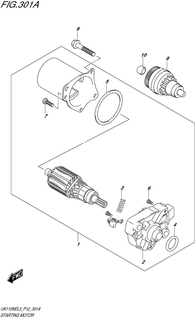 FIG. 301A STARTING MOTOR