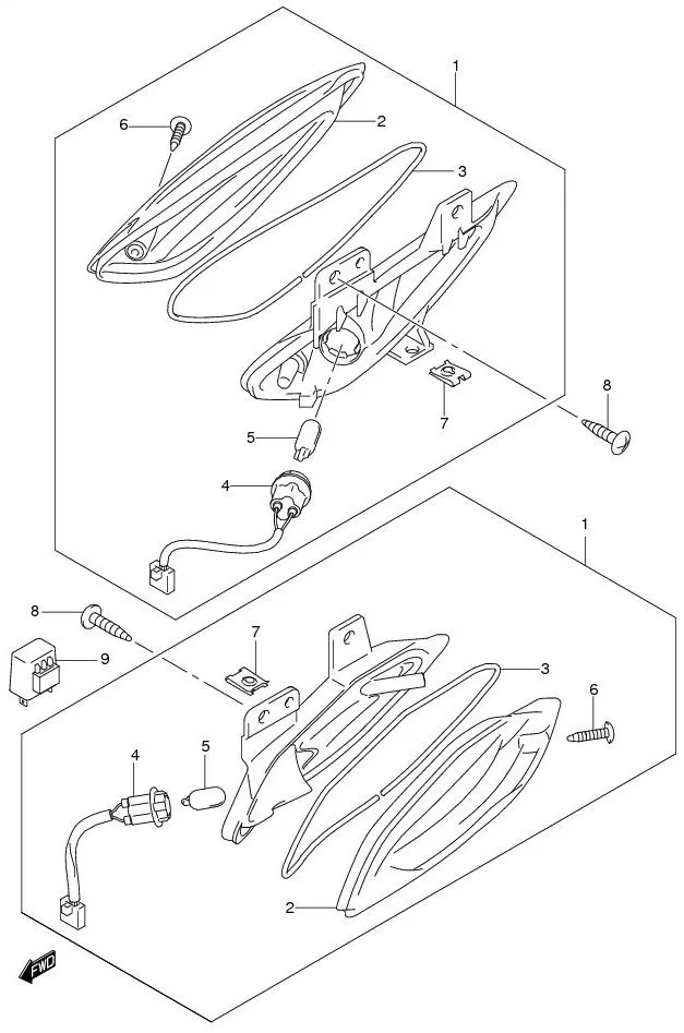 FIG.25 REAR TURNSIGNAL LAMP