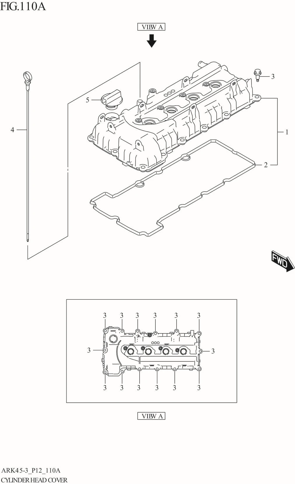 FIG. 110A CYLINDER HEAD COVER