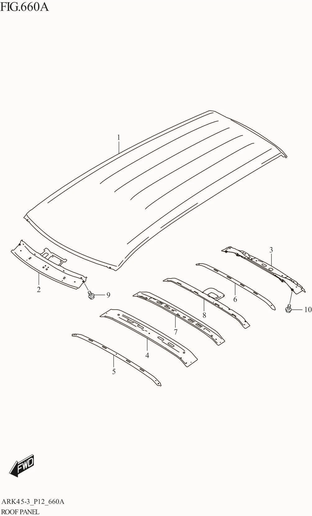 FIG. 660A ROOF PANEL (GA)