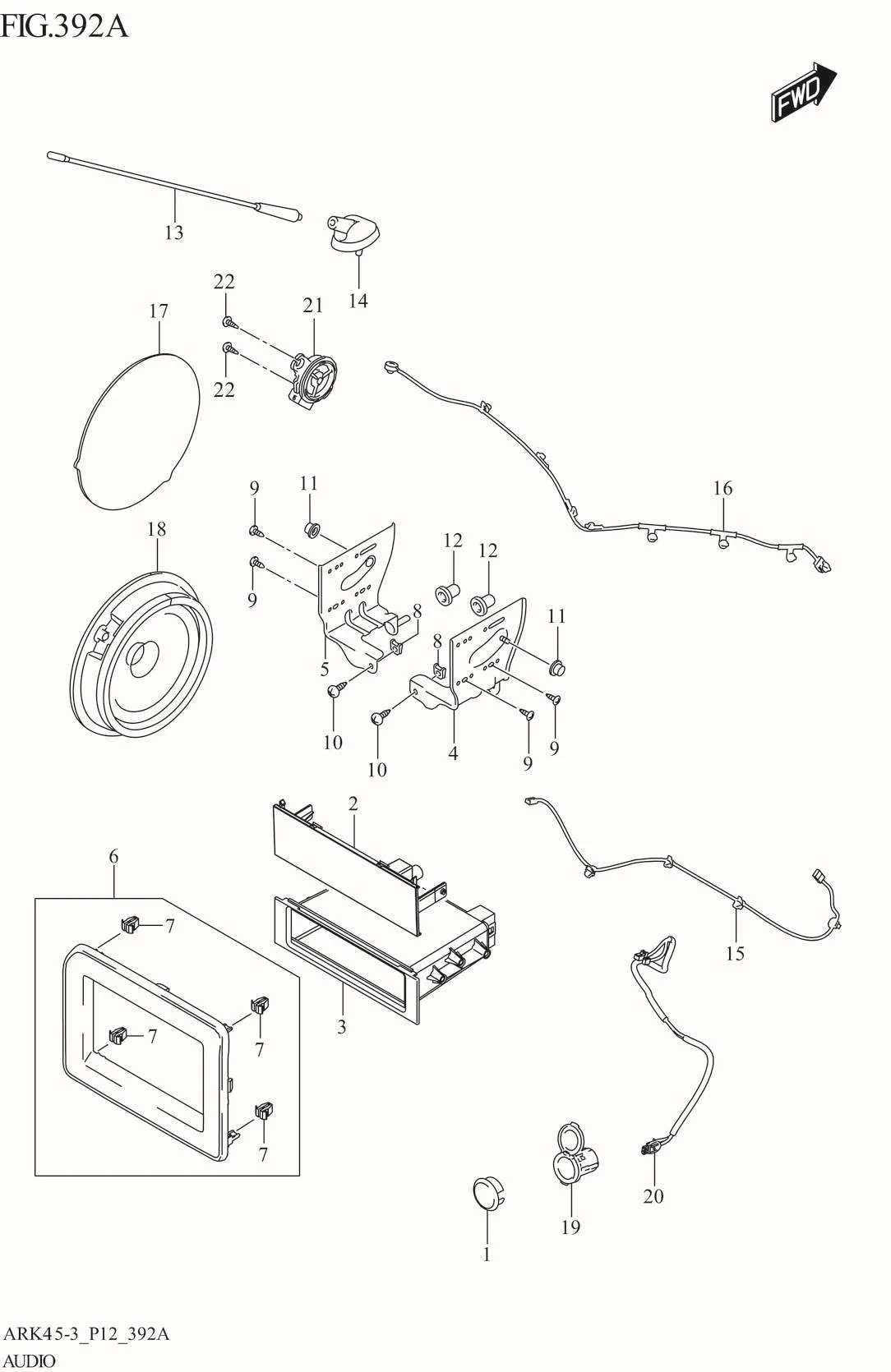 FIG. 392A AUDIO (N/TUNER)