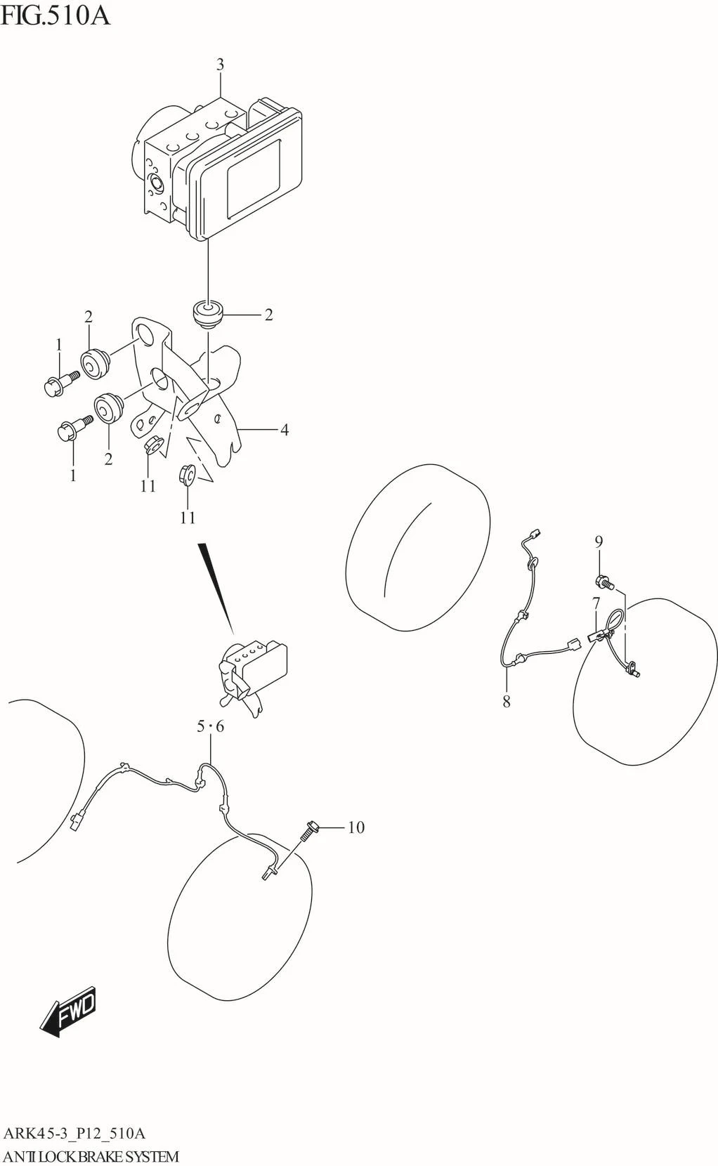 FIG. 510A ANTI LOCK BRAKE SYSTEM (N_ESP)